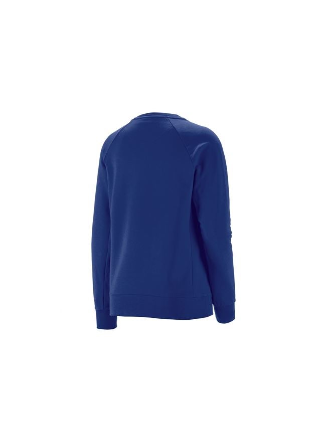 T-Shirts, Pullover & Skjorter: e.s. Sweatshirt cotton stretch, damer + kornblå 1