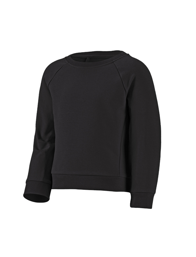 T-Shirts, Pullover & Skjorter: e.s. Sweatshirt cotton stretch, børne + sort 2
