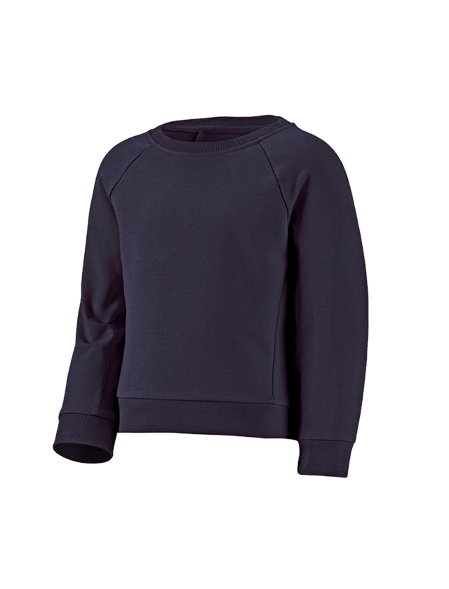 T-Shirts, Pullover & Skjorter: e.s. Sweatshirt cotton stretch, børne + mørkeblå 2