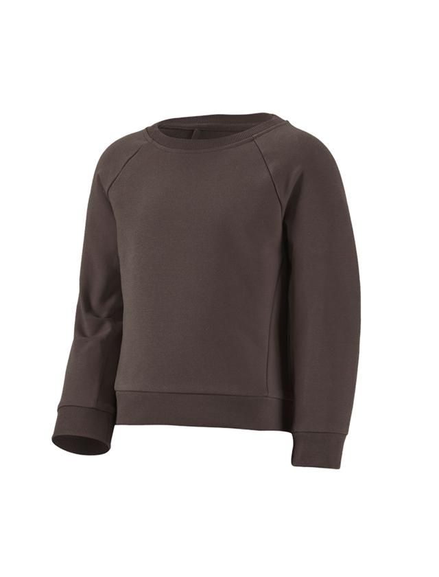 T-Shirts, Pullover & Skjorter: e.s. Sweatshirt cotton stretch, børne + kastanje 1