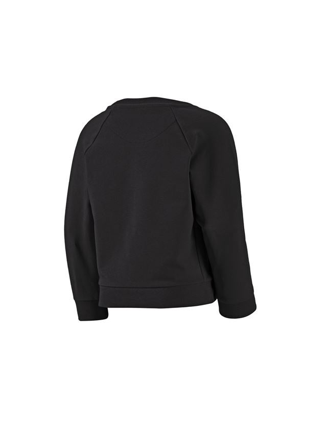 T-Shirts, Pullover & Skjorter: e.s. Sweatshirt cotton stretch, børne + sort 3