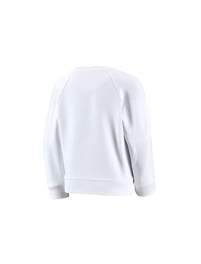 T-Shirts, Pullover & Skjorter: e.s. Sweatshirt cotton stretch, børne + hvid 1