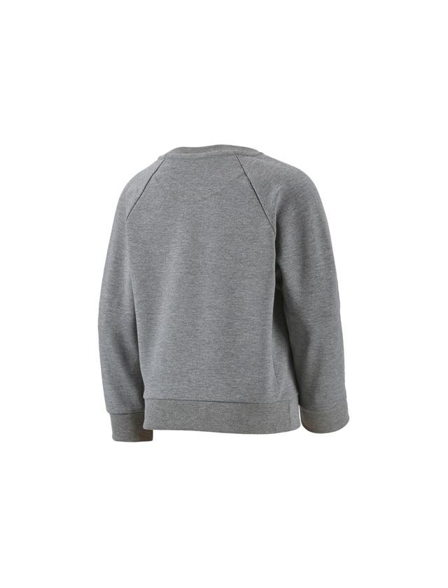 T-Shirts, Pullover & Skjorter: e.s. Sweatshirt cotton stretch, børne + gråmeleret 3