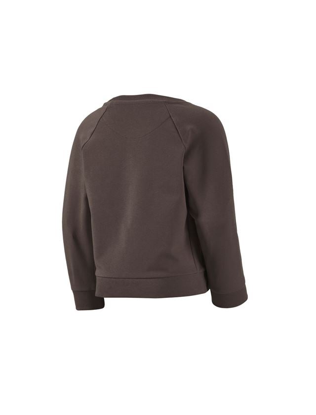 T-Shirts, Pullover & Skjorter: e.s. Sweatshirt cotton stretch, børne + kastanje 2