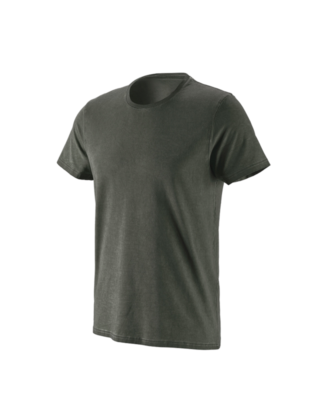 T-Shirts, Pullover & Skjorter: e.s. T-Shirt vintage cotton stretch + camouflagegrøn vintage 2