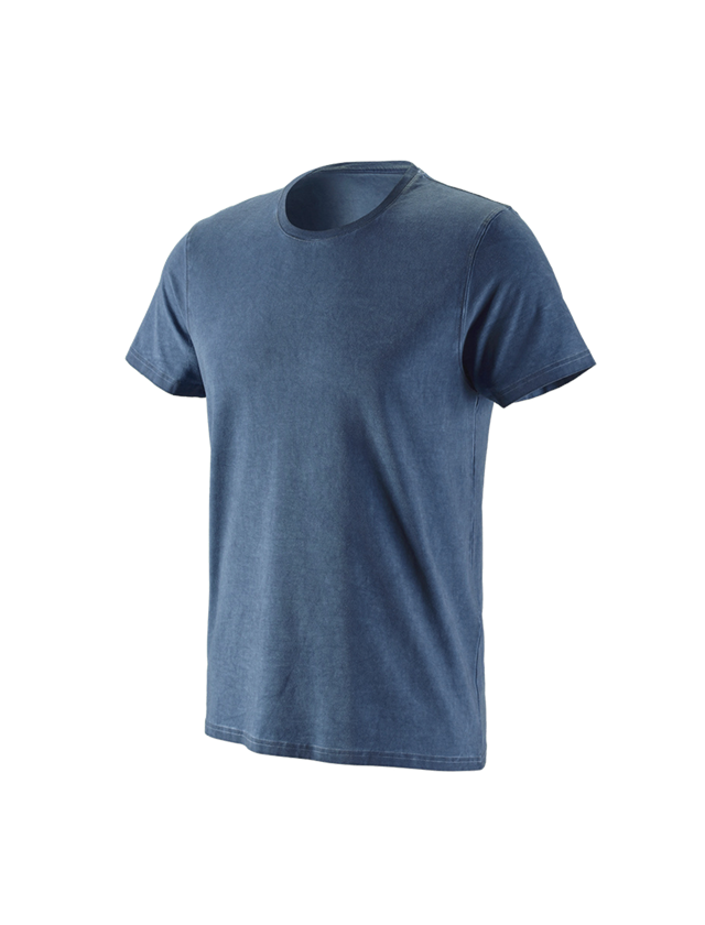 T-Shirts, Pullover & Skjorter: e.s. T-Shirt vintage cotton stretch + antikblå vintage