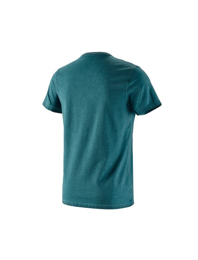 T-Shirts, Pullover & Skjorter: e.s. T-Shirt vintage cotton stretch + mørk cyan vintage 3