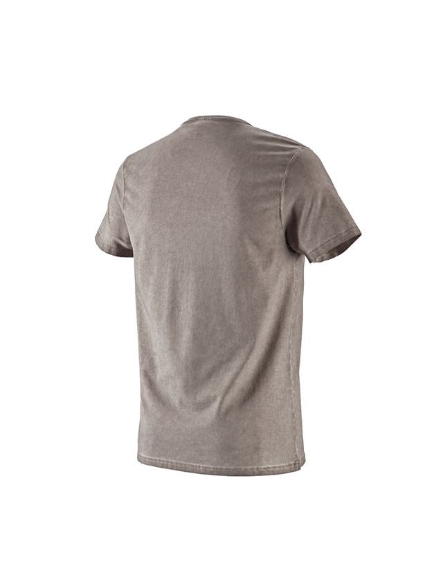 T-Shirts, Pullover & Skjorter: e.s. T-Shirt vintage cotton stretch + taupe vintage 1