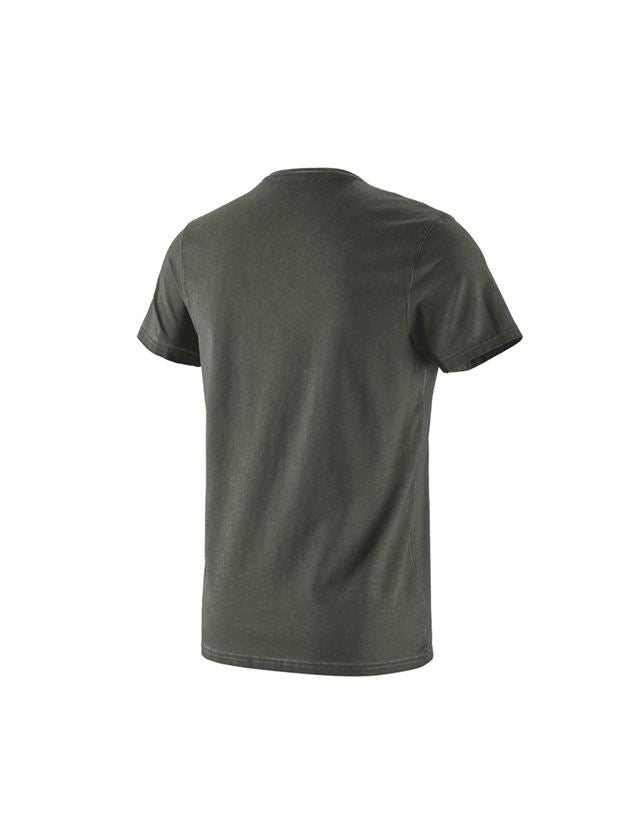 T-Shirts, Pullover & Skjorter: e.s. T-Shirt vintage cotton stretch + camouflagegrøn vintage 3