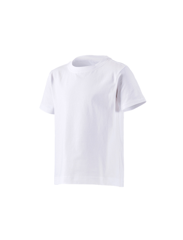 Emner: e.s. T-shirt cotton stretch, børne + hvid