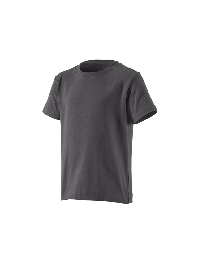 Emner: e.s. T-shirt cotton stretch, børne + antracit