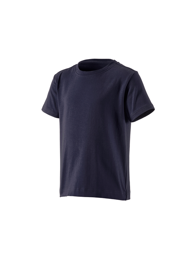 T-Shirts, Pullover & Skjorter: e.s. T-shirt cotton stretch, børne + mørkeblå 2