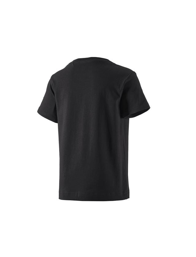 T-Shirts, Pullover & Skjorter: e.s. T-shirt cotton stretch, børne + sort 2