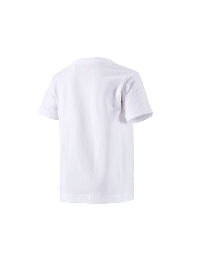 T-Shirts, Pullover & Skjorter: e.s. T-shirt cotton stretch, børne + hvid 1
