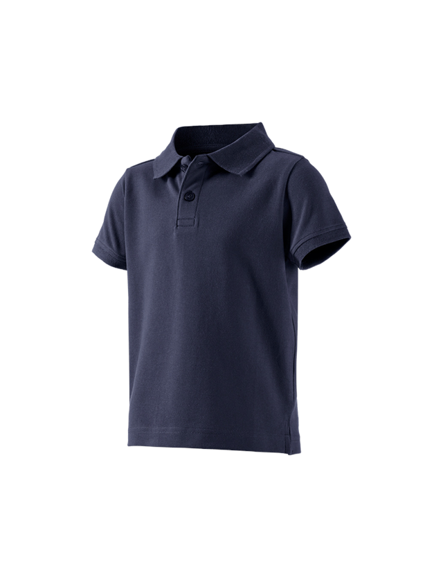 Emner: e.s. Polo-Shirt cotton stretch, børne + mørkeblå