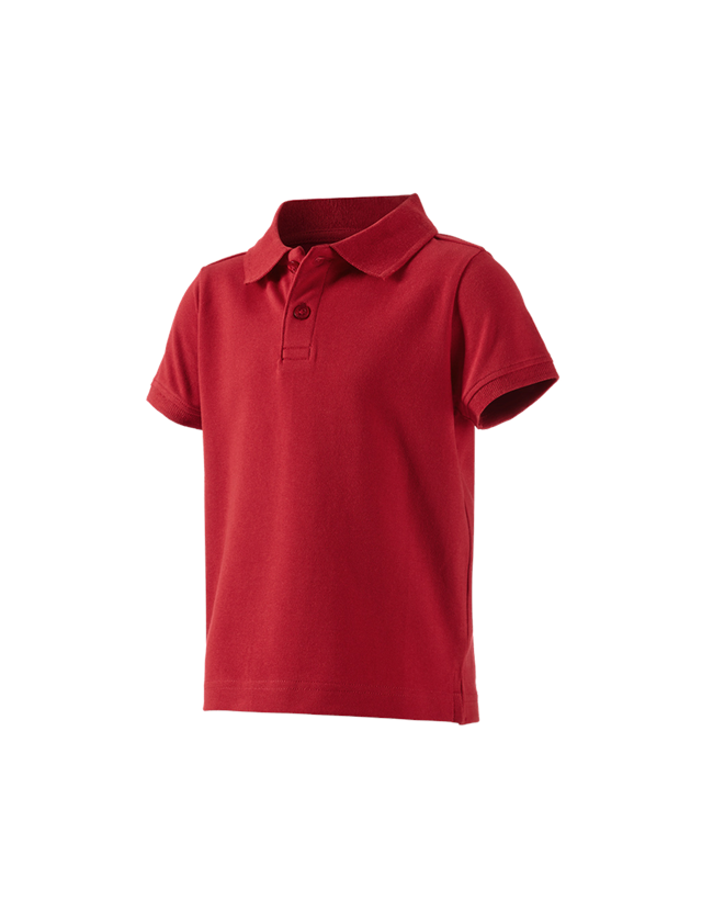 Emner: e.s. Polo-Shirt cotton stretch, børne + ildrød
