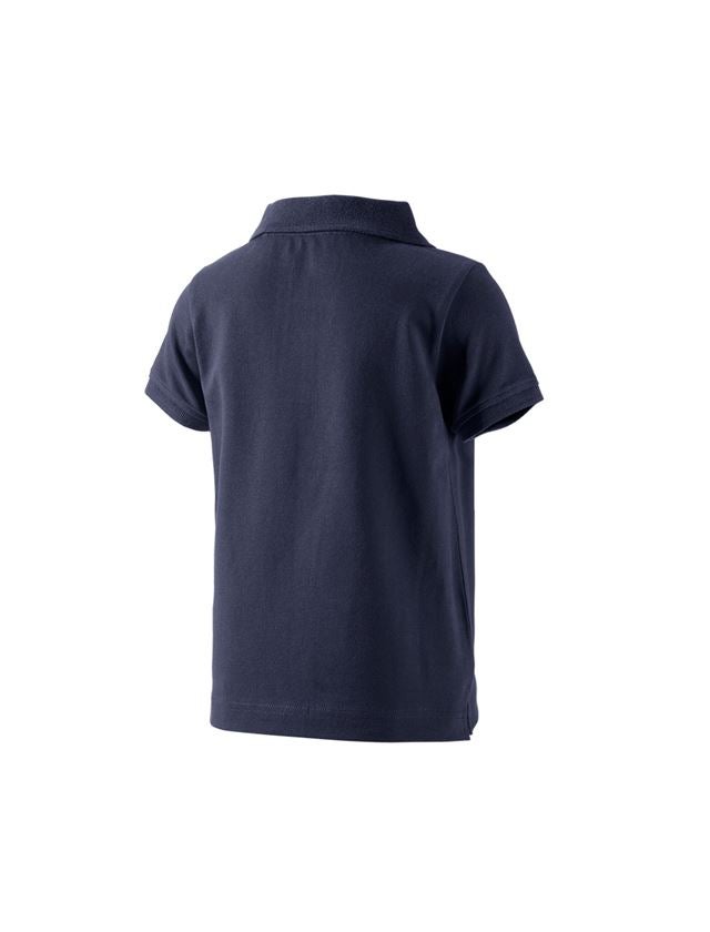 Emner: e.s. Polo-Shirt cotton stretch, børne + mørkeblå 1