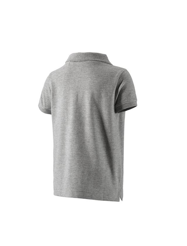 T-Shirts, Pullover & Skjorter: e.s. Polo-Shirt cotton stretch, børne + gråmeleret 1