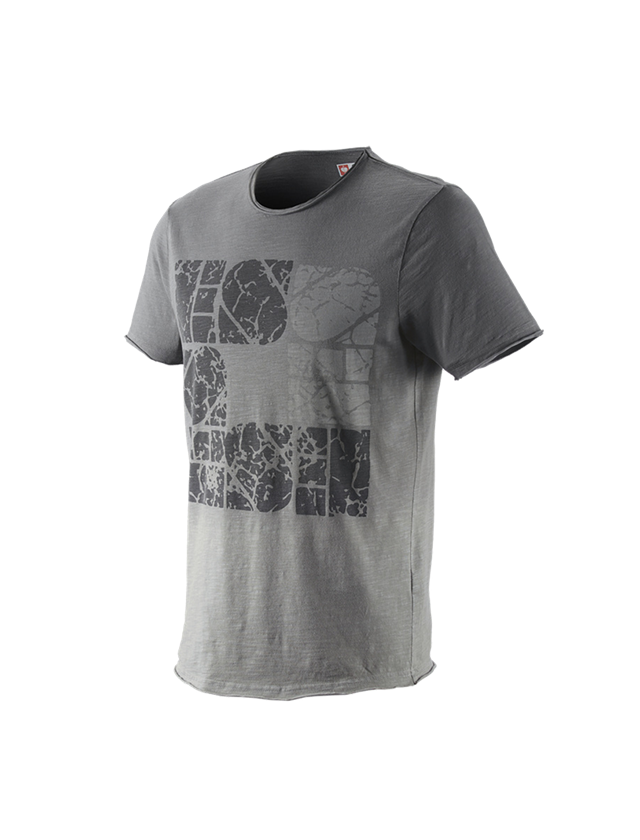 T-Shirts, Pullover & Skjorter: e.s. T-Shirt denim workwear + granit vintage