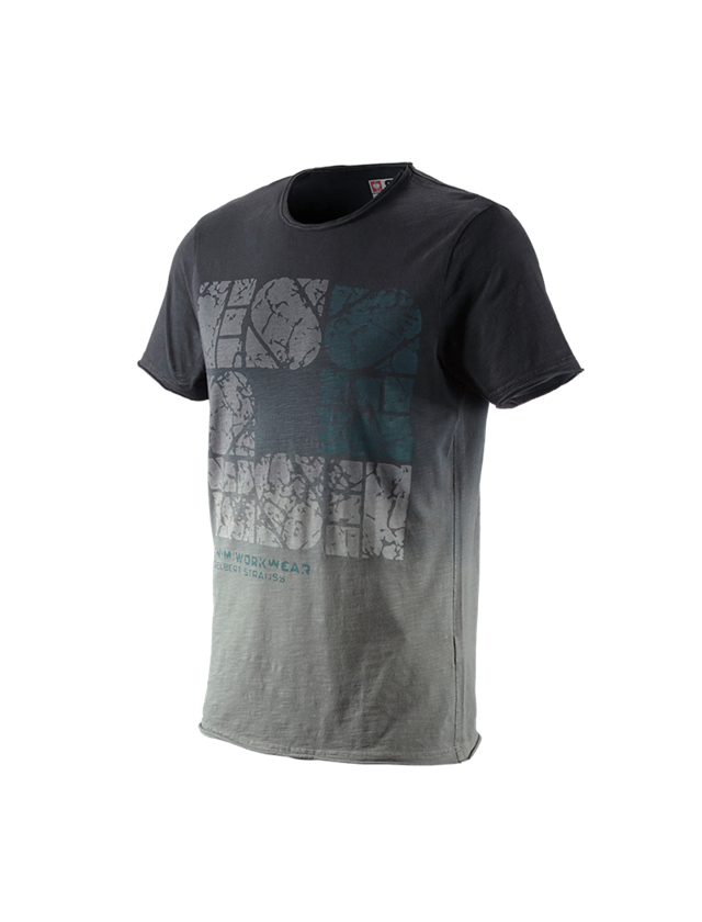 T-Shirts, Pullover & Skjorter: e.s. T-Shirt denim workwear + oxidsort vintage