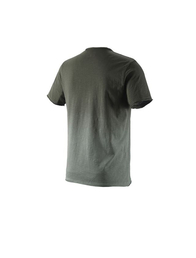 Emner: e.s. T-Shirt denim workwear + camouflagegrøn vintage 1