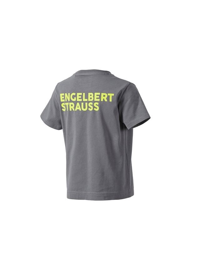 T-Shirts, Pullover & Skjorter: T-Shirt e.s.trail, børn + basaltgrå/syregul 1