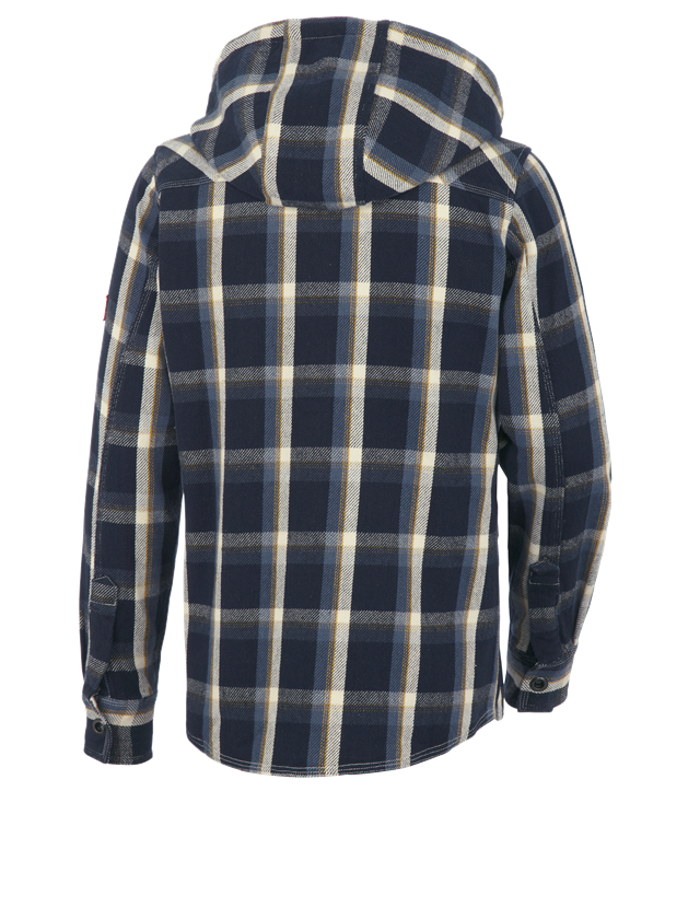 Emner: Hætteskjorte e.s.roughtough + natblå/stålblå/natur/hvede 3