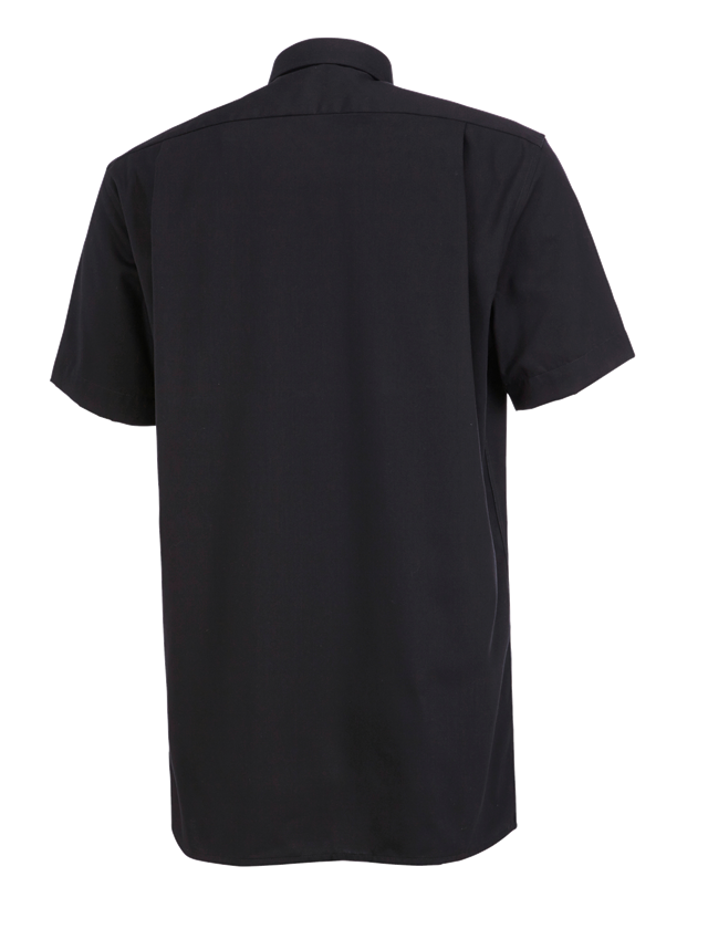 T-Shirts, Pullover & Skjorter: Business skjorte e.s.comfort, kortærmet + sort 1