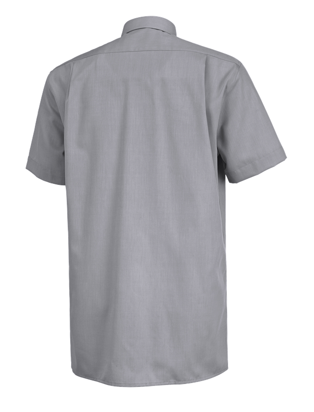 T-Shirts, Pullover & Skjorter: Business skjorte e.s.comfort, kortærmet + grå melange 1