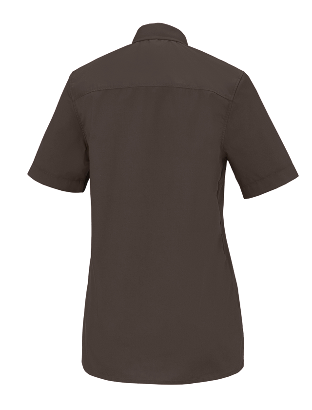 T-Shirts, Pullover & Skjorter: e.s. servicebluse kortærmet + kastanje 1