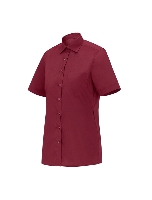 T-Shirts, Pullover & Skjorter: e.s. servicebluse kortærmet + rubin