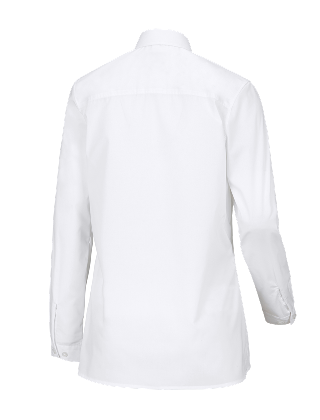 T-Shirts, Pullover & Skjorter: e.s. servicebluse langærmet + hvid 1