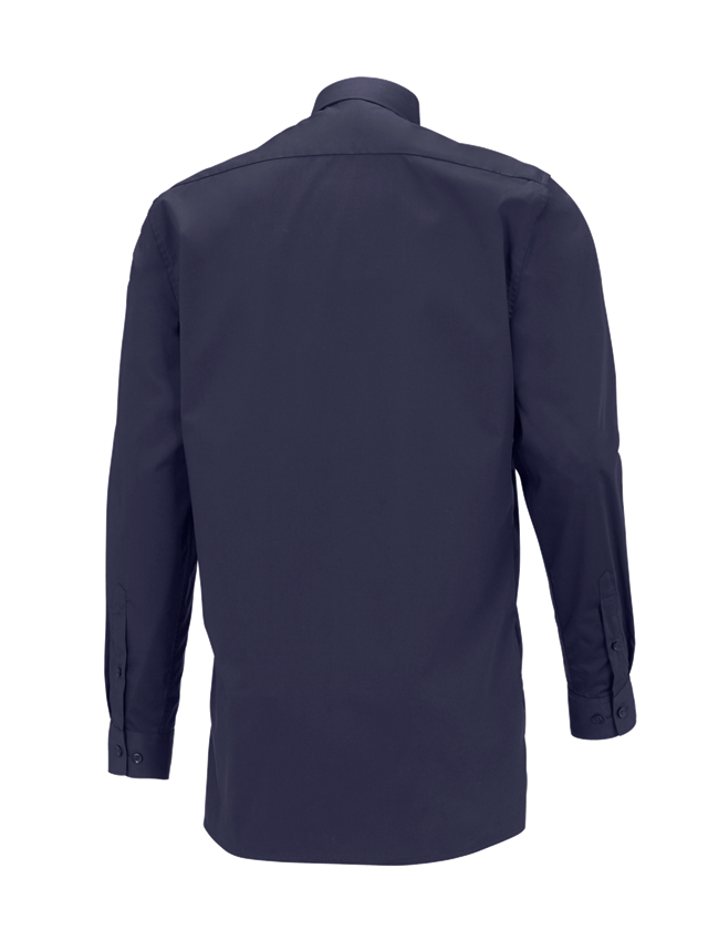 T-Shirts, Pullover & Skjorter: e.s. serviceskjorte langærmet + mørkeblå 1