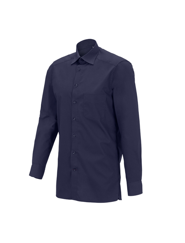 T-Shirts, Pullover & Skjorter: e.s. serviceskjorte langærmet + mørkeblå