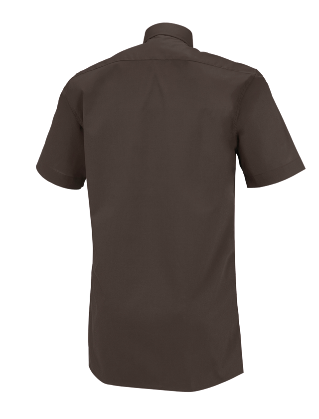 T-Shirts, Pullover & Skjorter: e.s. serviceskjorte kortærmet + kastanje 1