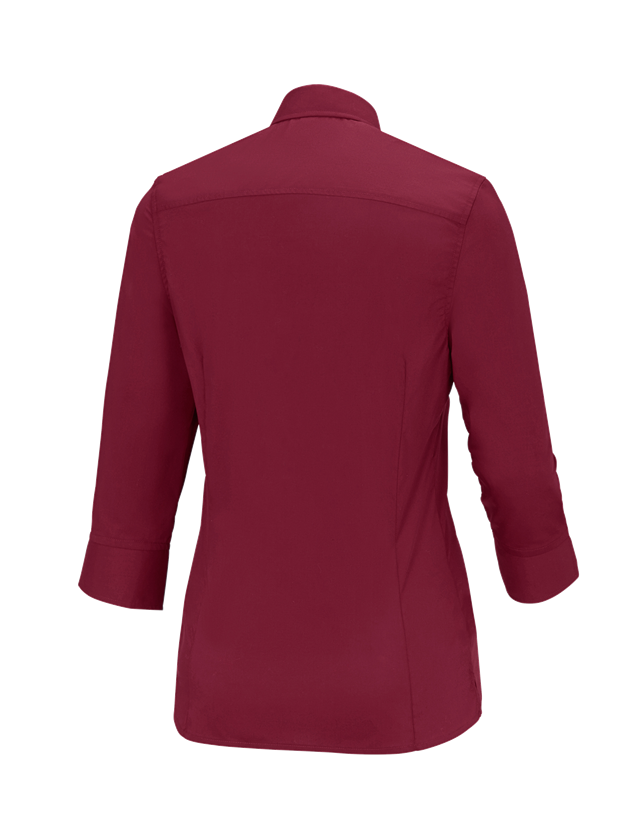T-Shirts, Pullover & Skjorter: Businessbluse e.s.comfort, 3/4-ærmer + rubin 1