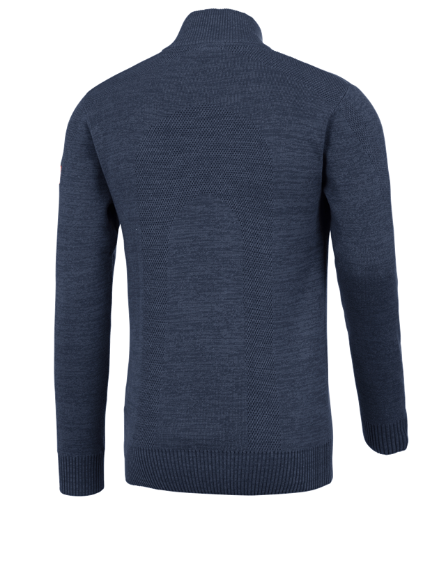 Shirts, Pullover & more: e.s. Knitted troyer + midnightblue melange 3