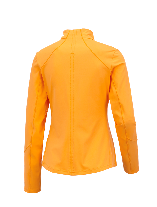 T-Shirts, Pullover & Skjorter: e.s. funktions-sweatjakke solid, damer + lys orange 1