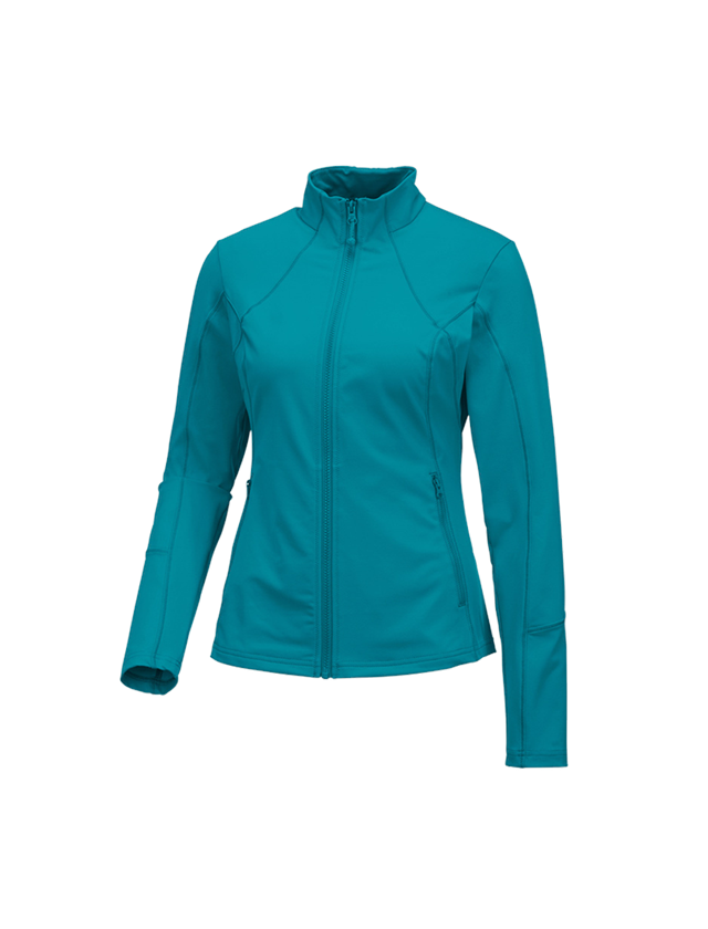 Work Jackets: e.s. Functional sweat jacket solid, ladies' + ocean