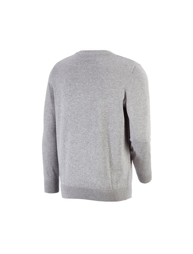 T-Shirts, Pullover & Skjorter: e.s. strikpullover, rund hals + grå melange 2