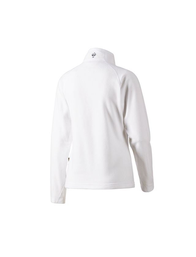 T-Shirts, Pullover & Skjorter: Dame-microfleece trøje, høj krave dryplexx® micro + hvid 1