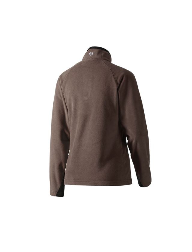 T-Shirts, Pullover & Skjorter: Dame-microfleece trøje, høj krave dryplexx® micro + kastanje 3