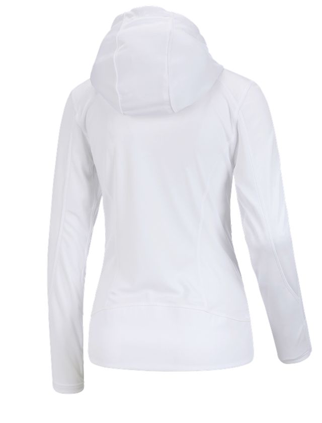 T-Shirts, Pullover & Skjorter: e.s. Funktionshættejakke stripe, damer + hvid 1