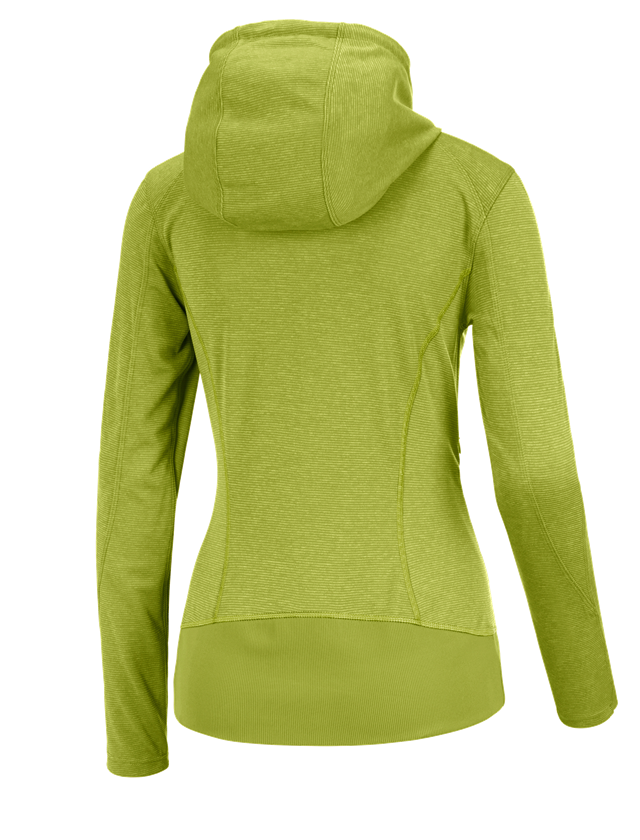 T-Shirts, Pullover & Skjorter: e.s. Funktionshættejakke stripe, damer + majgrøn 1