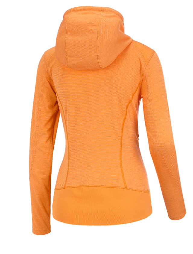 T-Shirts, Pullover & Skjorter: e.s. Funktionshættejakke stripe, damer + lys orange 1