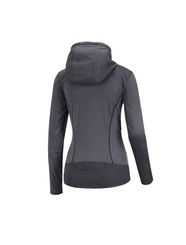 Shirts, Pullover & more: e.s. Functional hooded jacket stripe, ladies' + anthracite 1