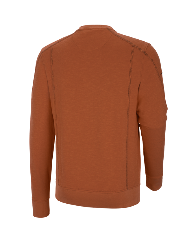 T-Shirts, Pullover & Skjorter: Sweatshirt cotton slub e.s.roughtough + kobber 3