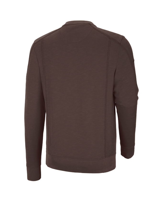 T-Shirts, Pullover & Skjorter: Sweatshirt cotton slub e.s.roughtough + bark 3
