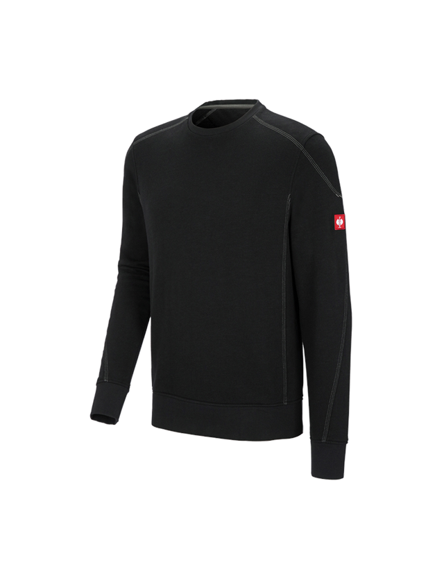 Shirts, Pullover & more: Sweatshirt cotton slub e.s.roughtough + black 2