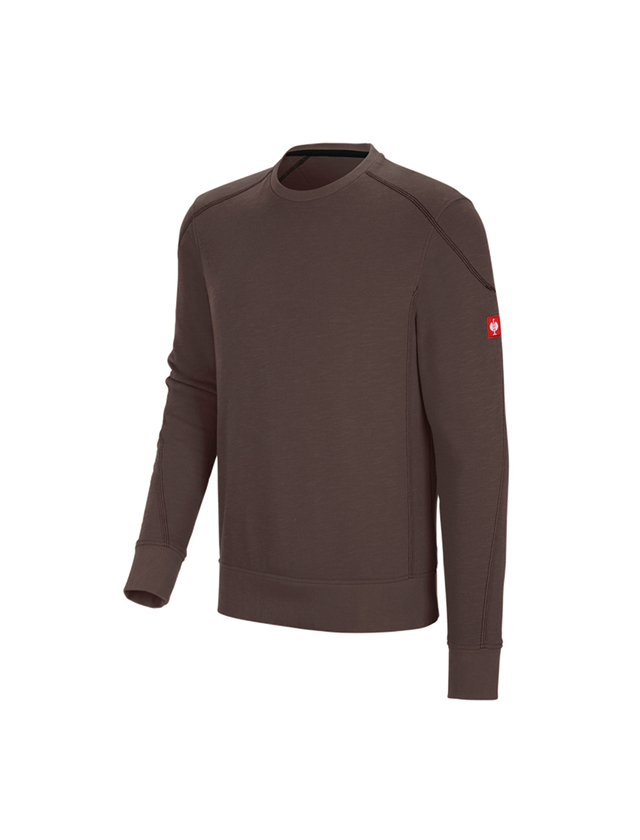 T-Shirts, Pullover & Skjorter: Sweatshirt cotton slub e.s.roughtough + bark 2